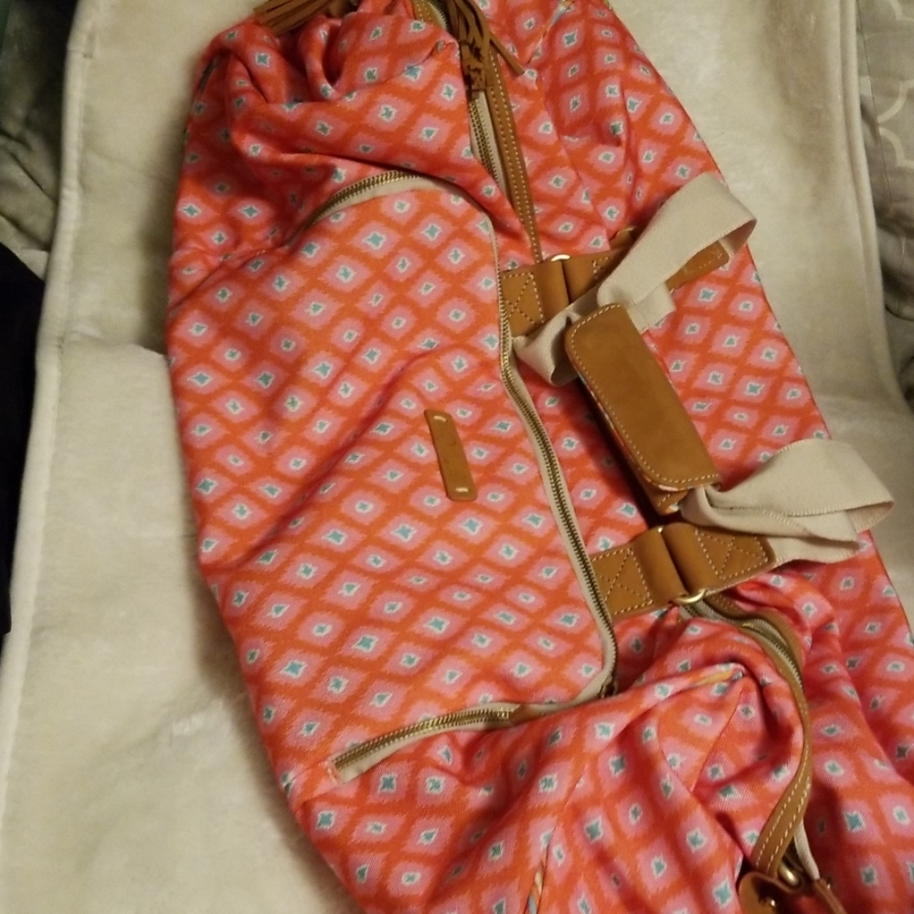 NWOT Dena Designs Duffle Bag Fun Happi Print
